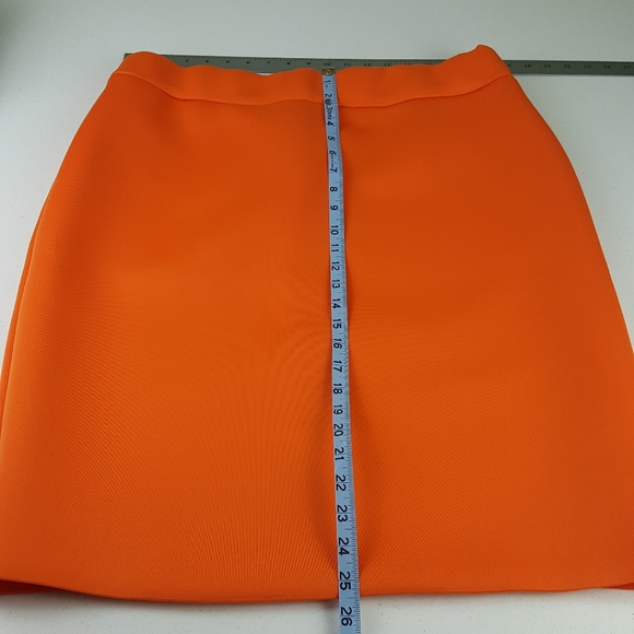 Ashley Stewart orange neoprene type skirt 18/20 - Picture 7 of 9